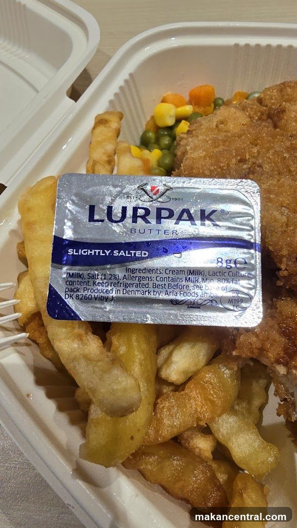 Food Container with Butter Packet