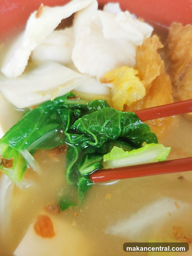 Noodle Soup with Fish and Vegetables