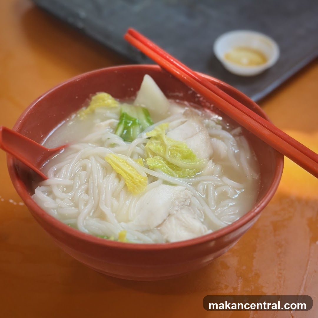 Noodle Soup with Fish and Vegetables
