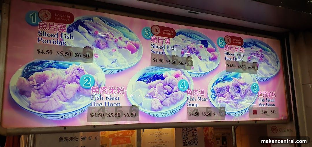 Fish Porridge and Soup Menu