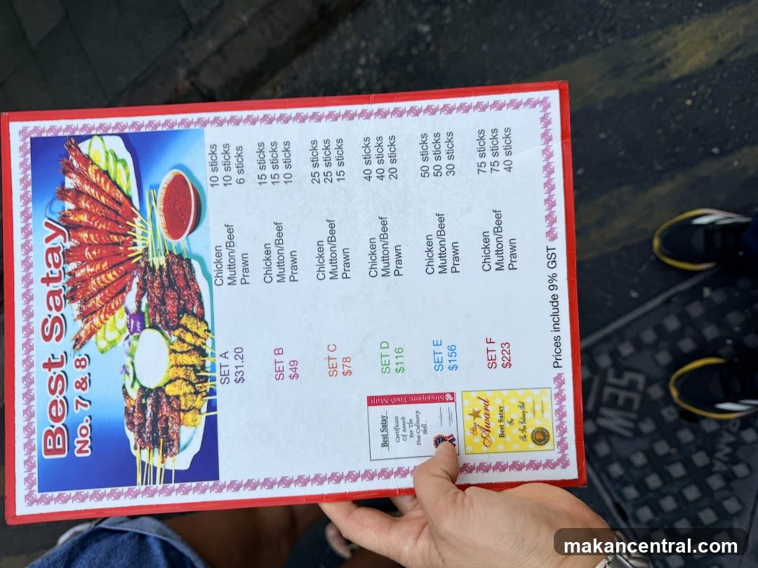 Best Satay Menu