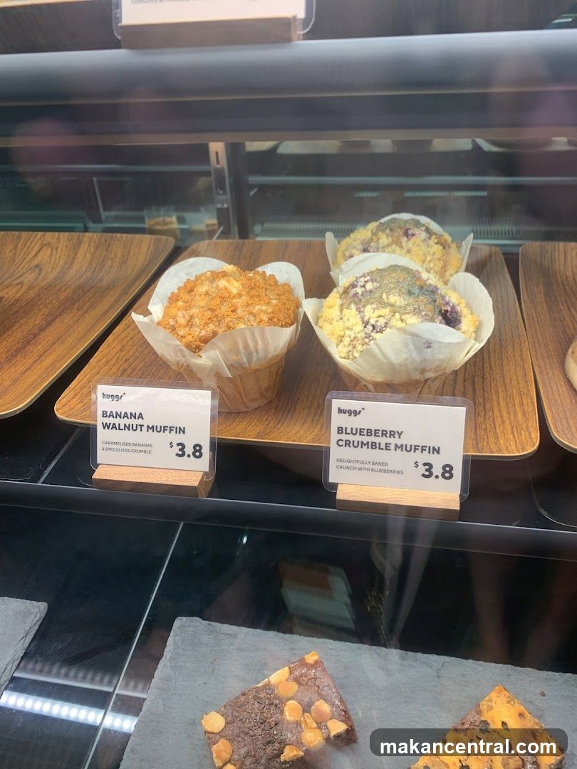Muffins in a Display Case