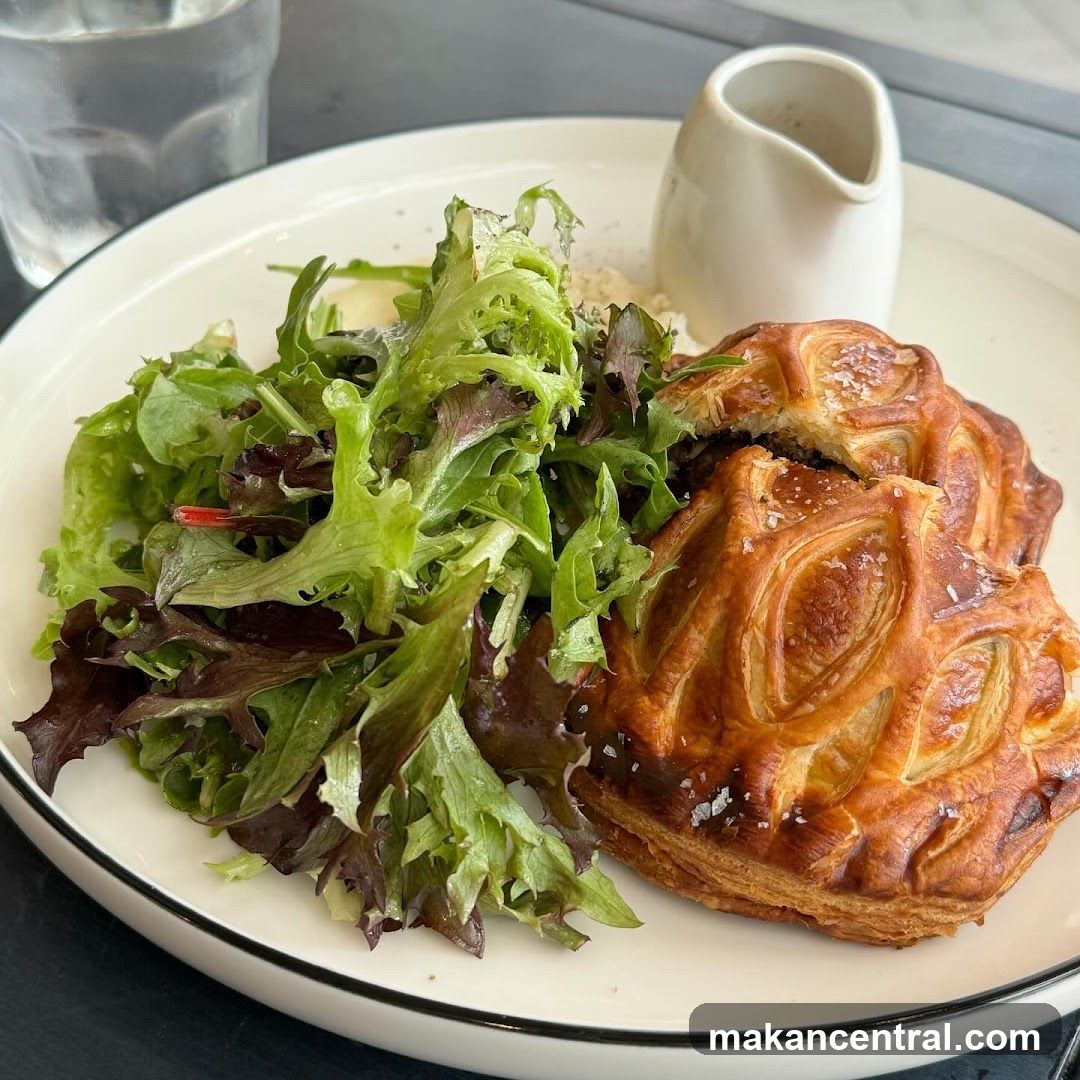 Savory Pastry with Salad