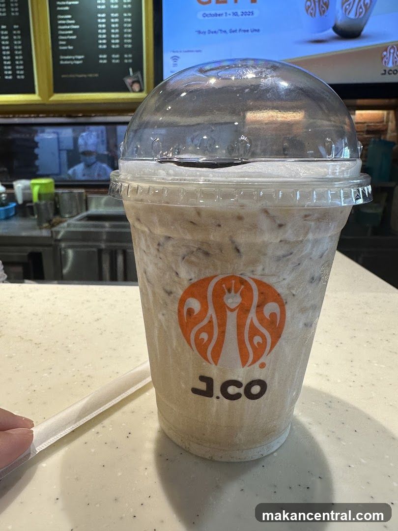 Beverage with J.CO Logo