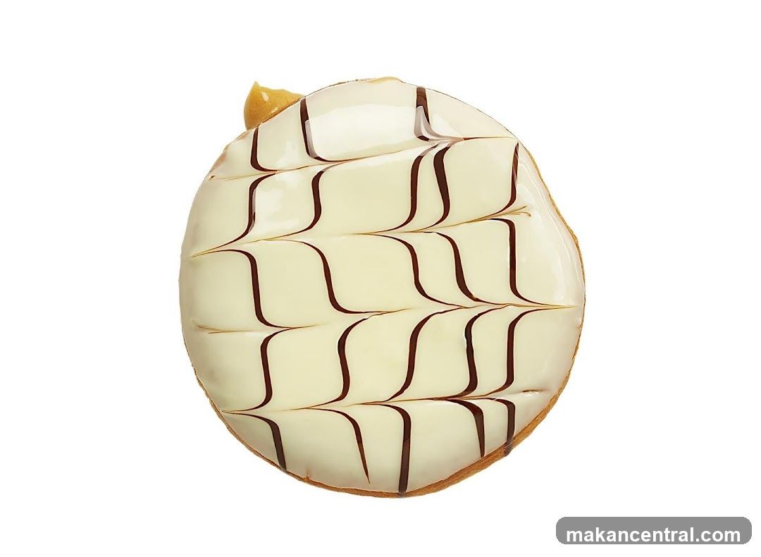 White Chocolate Drizzle Pastry
