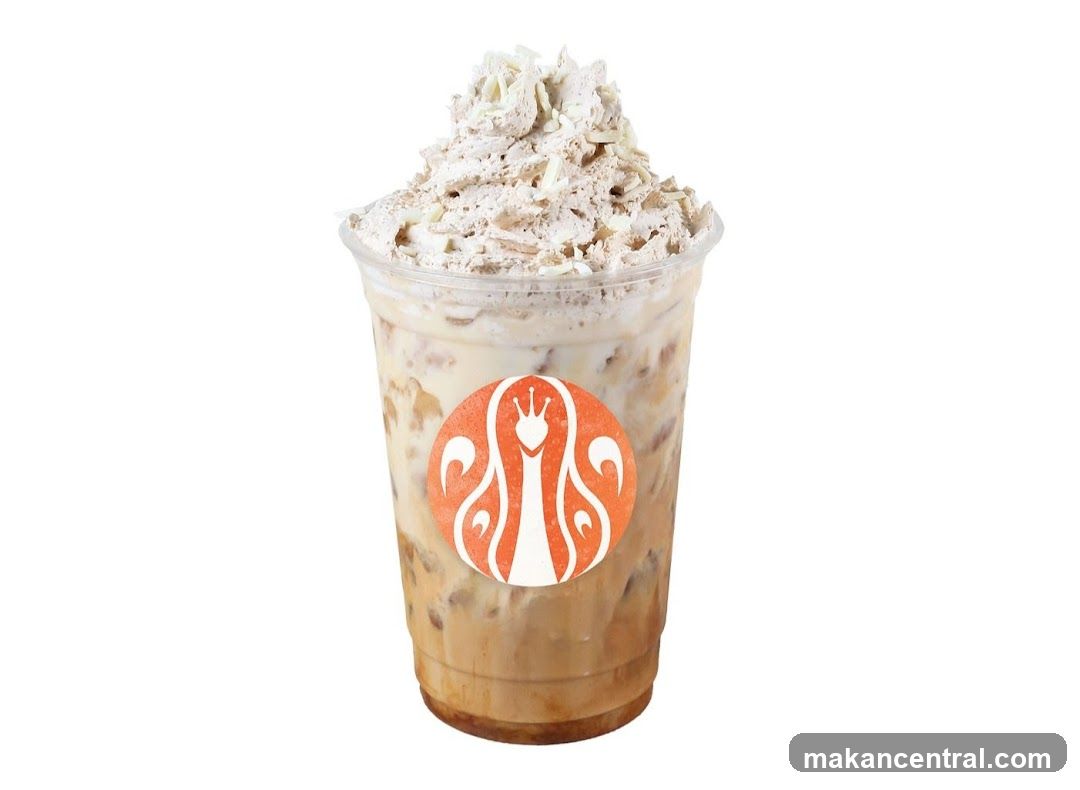 Iced Coffee Drink with Whipped Cream