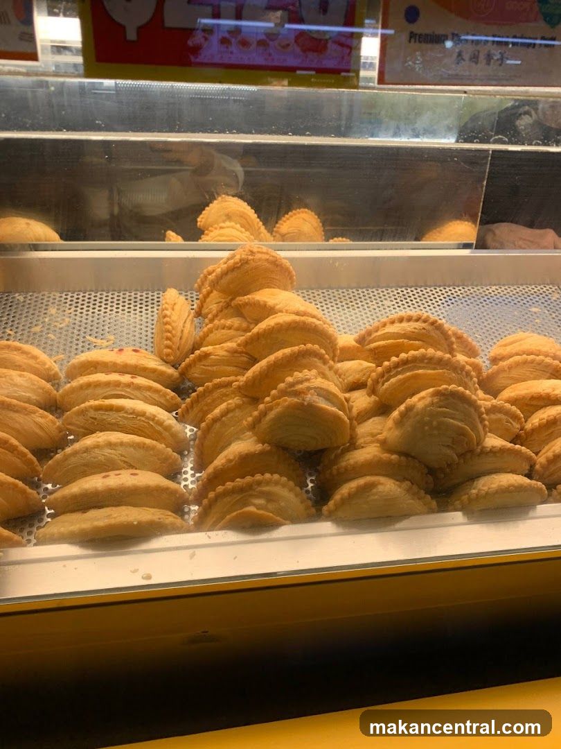 Pastries in a Display Case