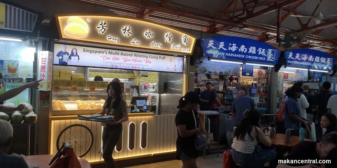 Food stalls in a market