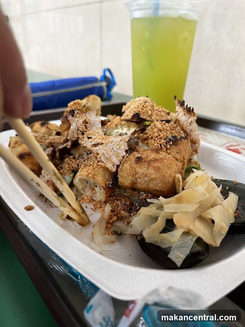Fried Dough Sticks with Toppings and Drink