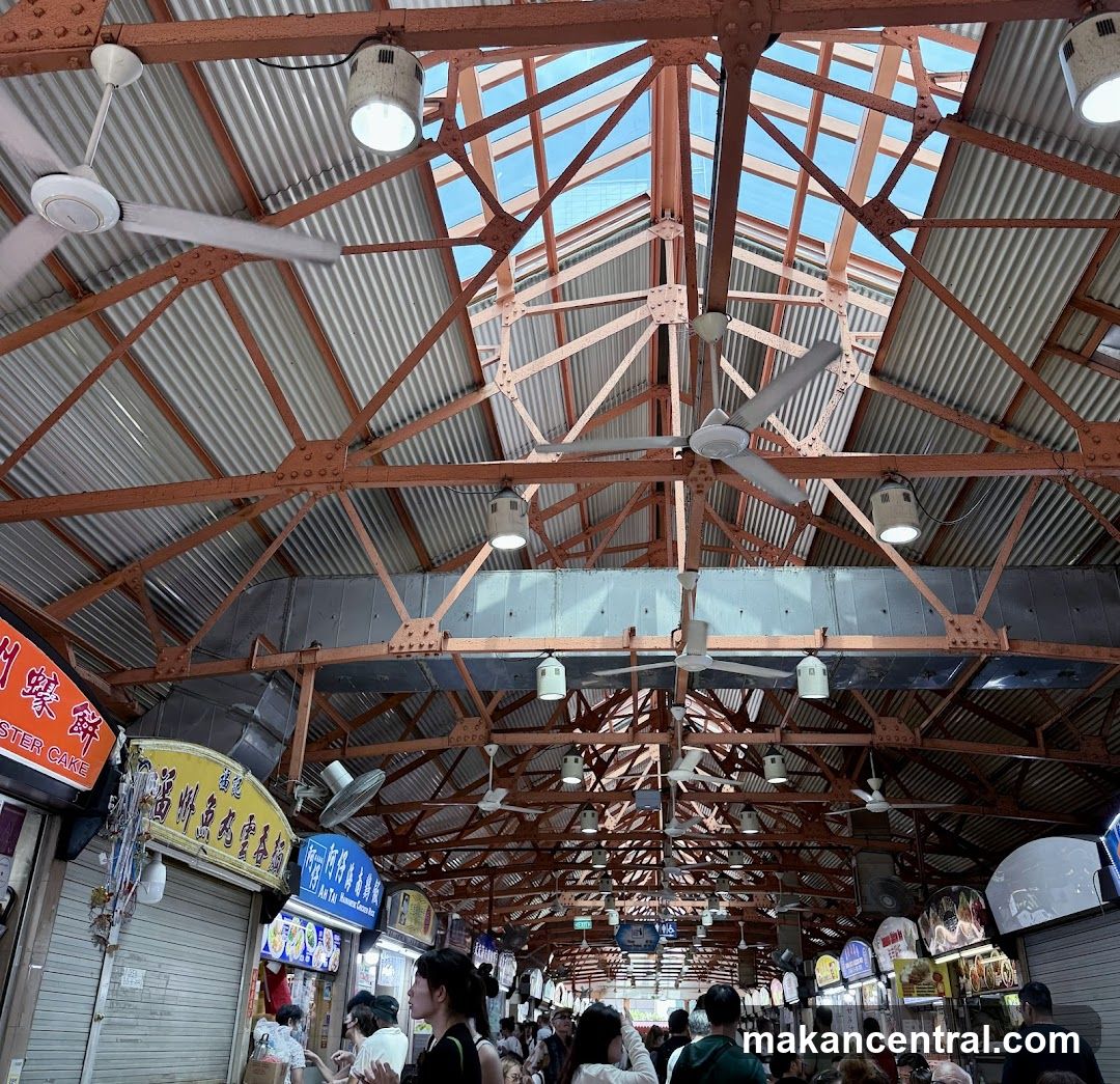 Indoor Market Hall with Fans and Skylights