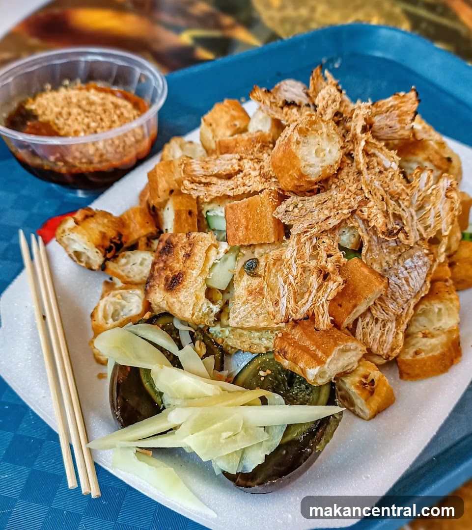 Fried Dough and Century Egg Dish