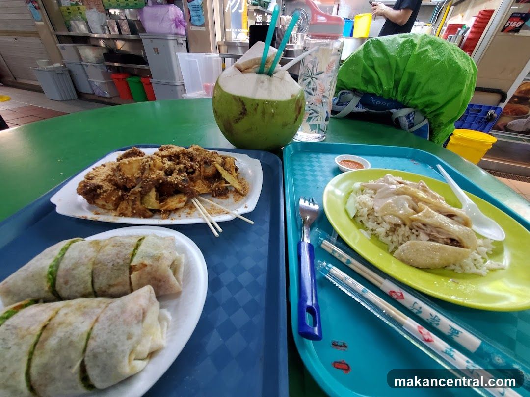 Hainanese Chicken Rice and Rojak