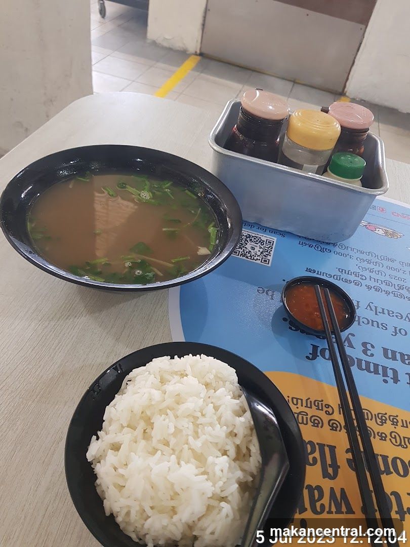 Meal with Rice and Soup