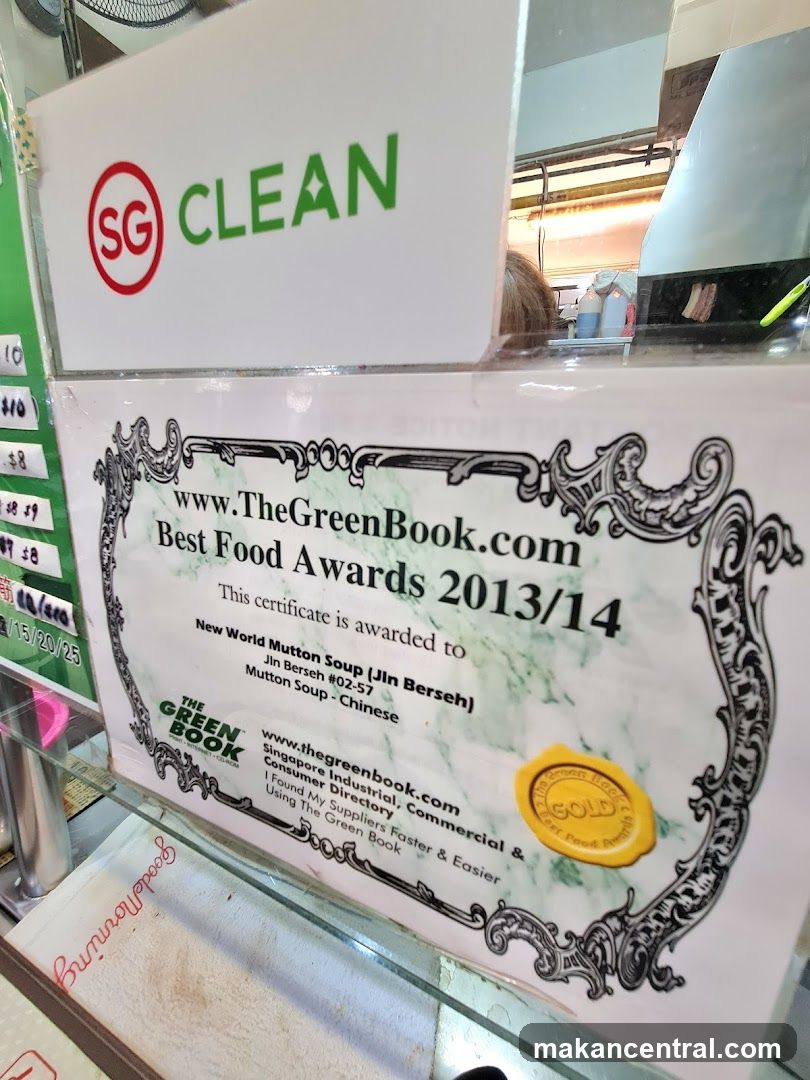 Award Certificate and Cleanliness Sign
