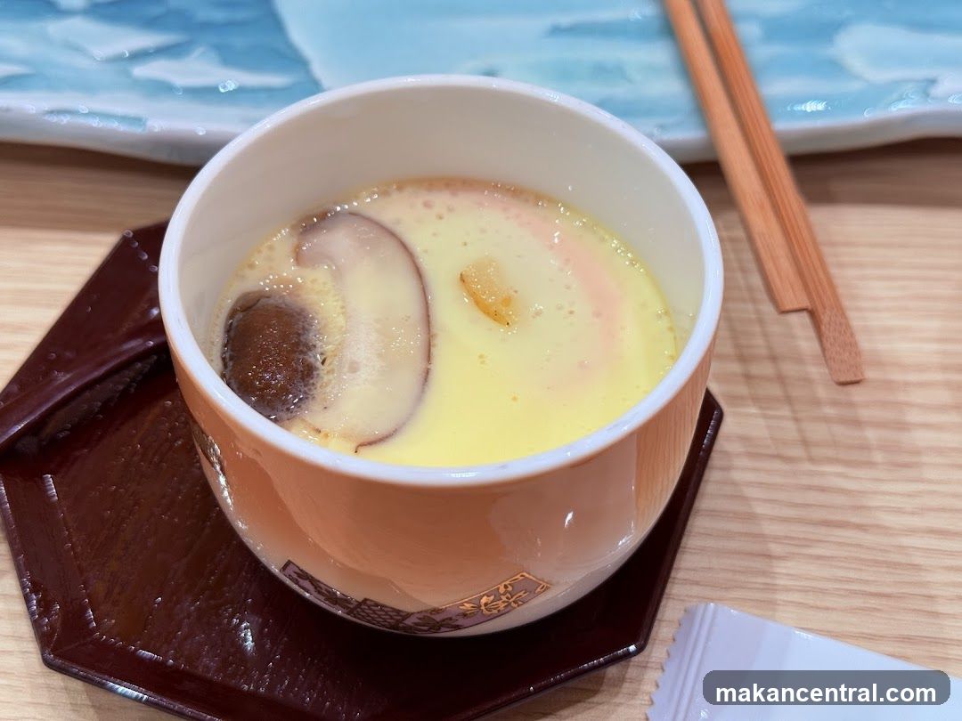 Steamed Egg Custard with Mushroom