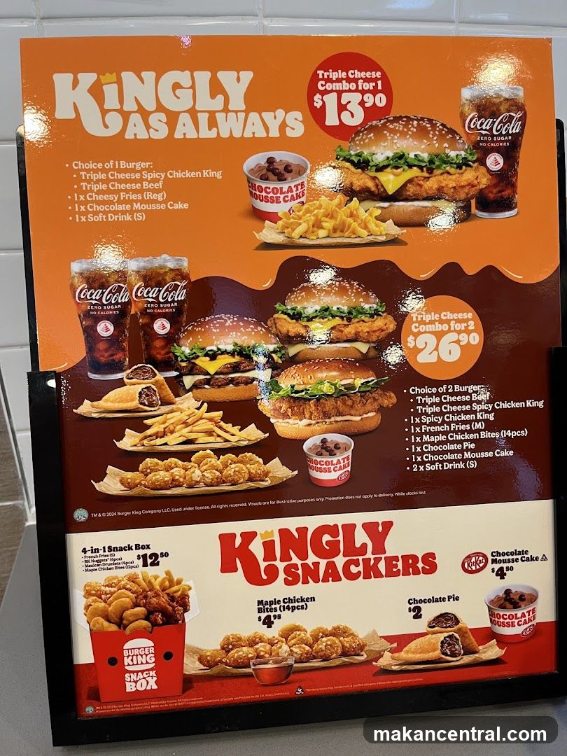 Burger King Menu