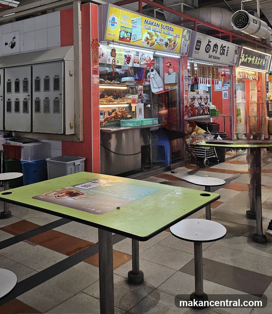 Food Stall with Seating Area