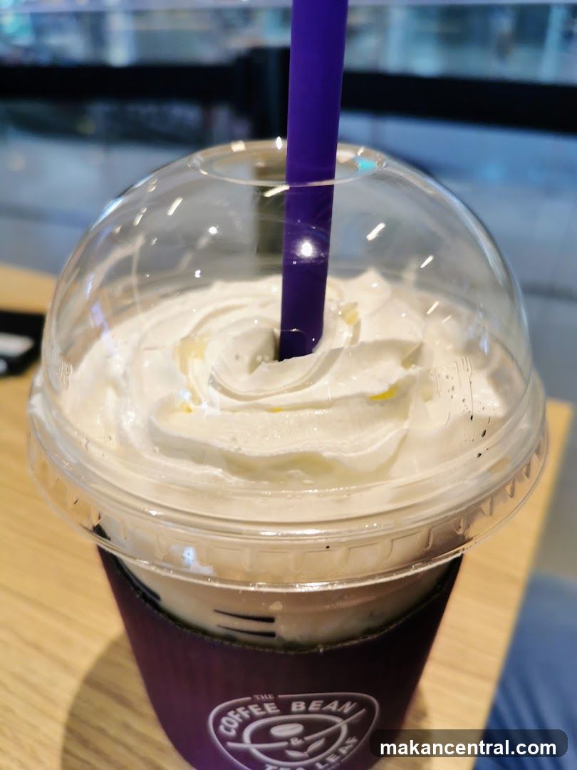 Iced Coffee Drink with Whipped Cream