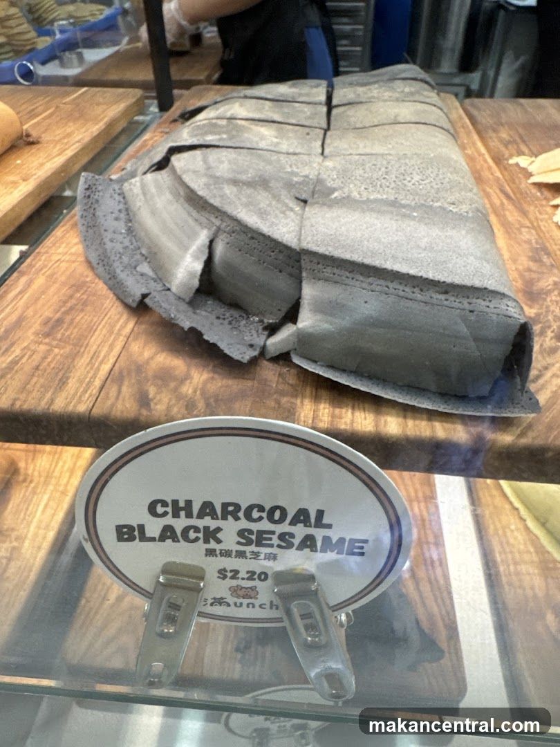 Charcoal Black Sesame Cake