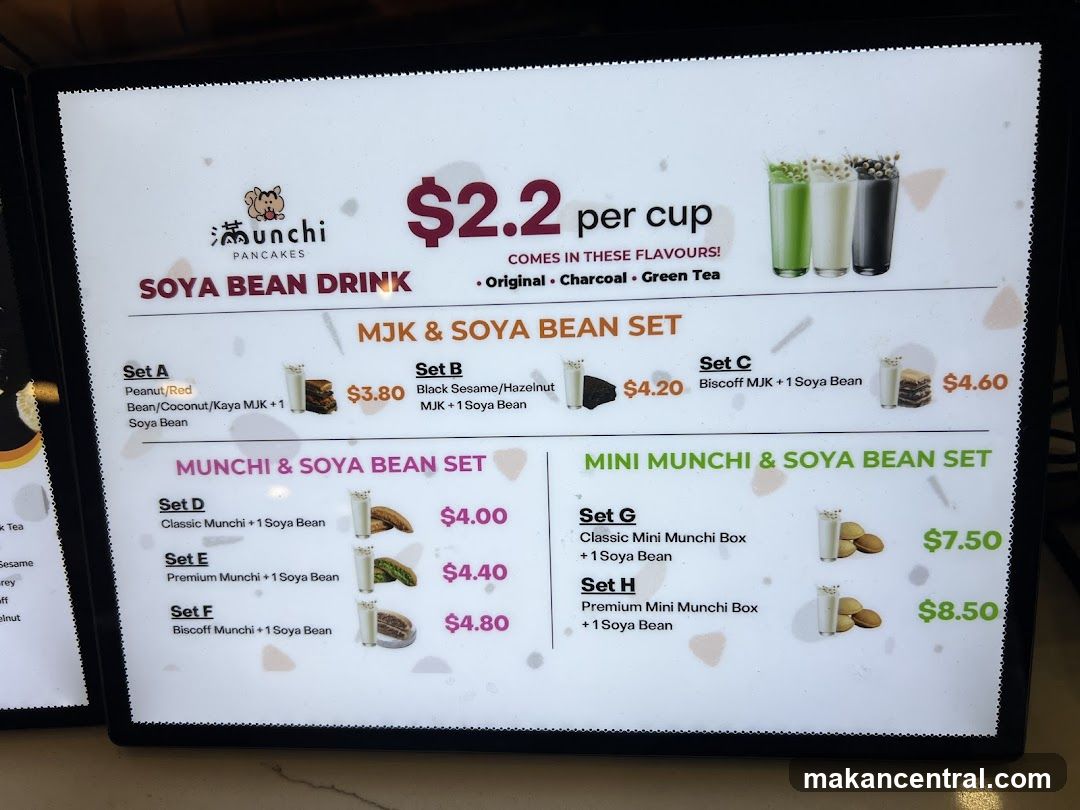 Munchi Pancakes Menu