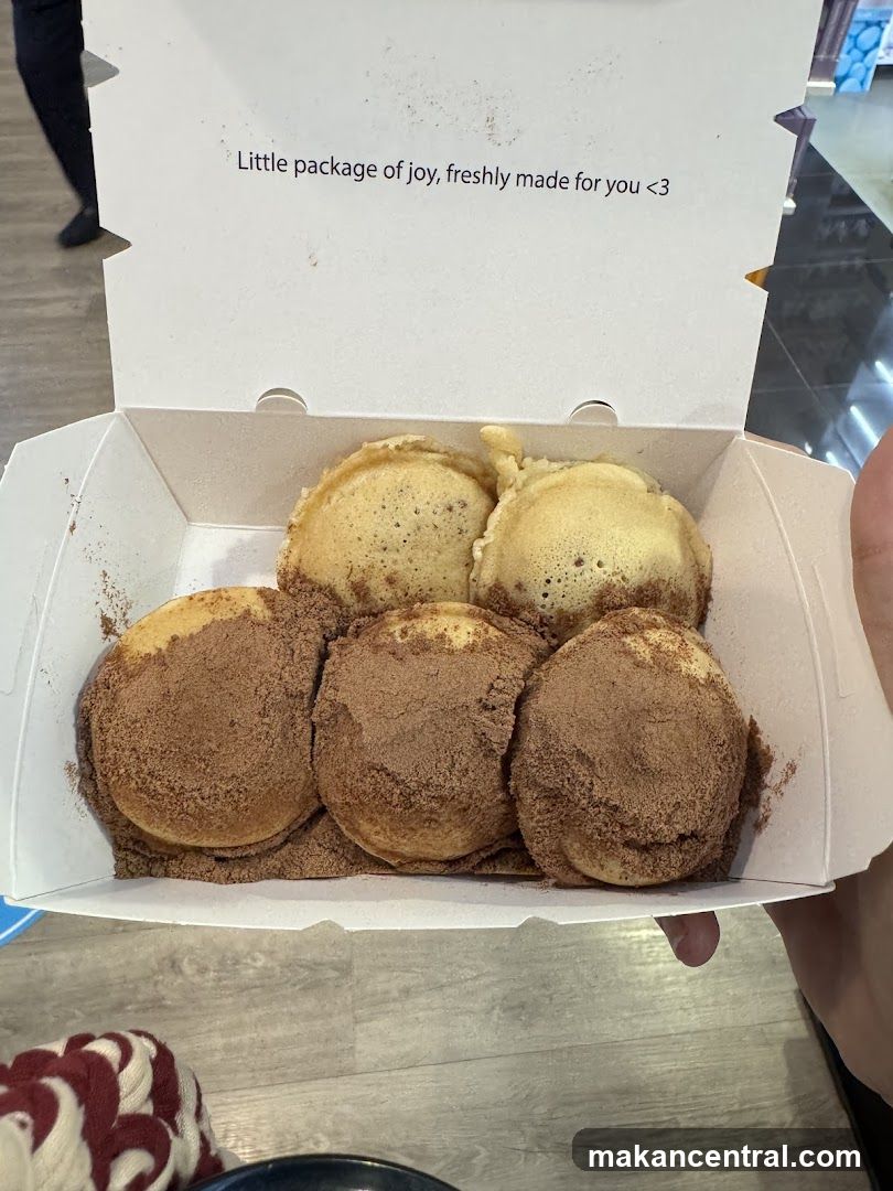 Poffertjes with Cocoa Powder