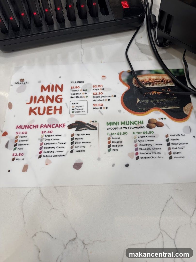Min Jiang Kueh Menu