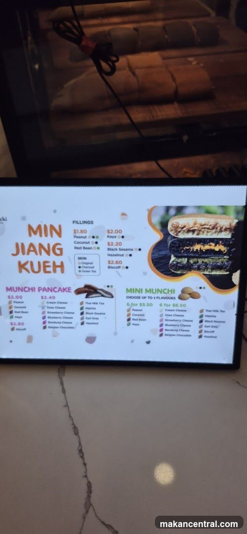 Min Jiang Kueh Menu