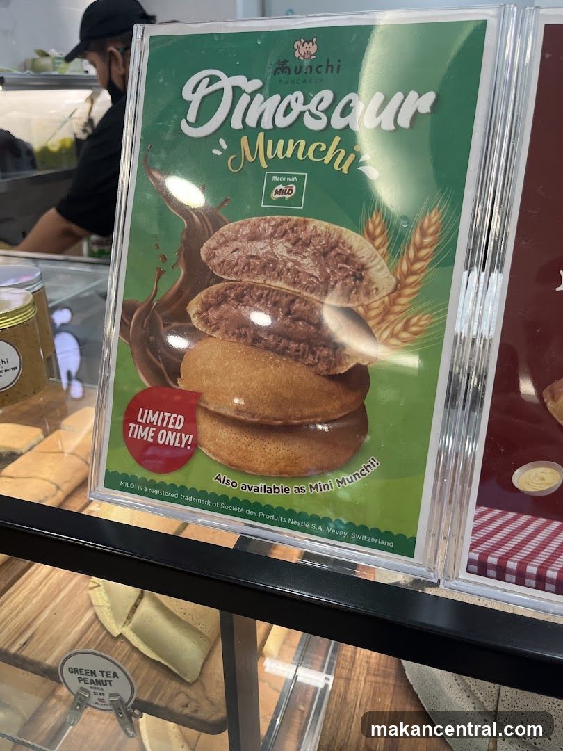 Dinosaur Munchi Pancake Advertisement