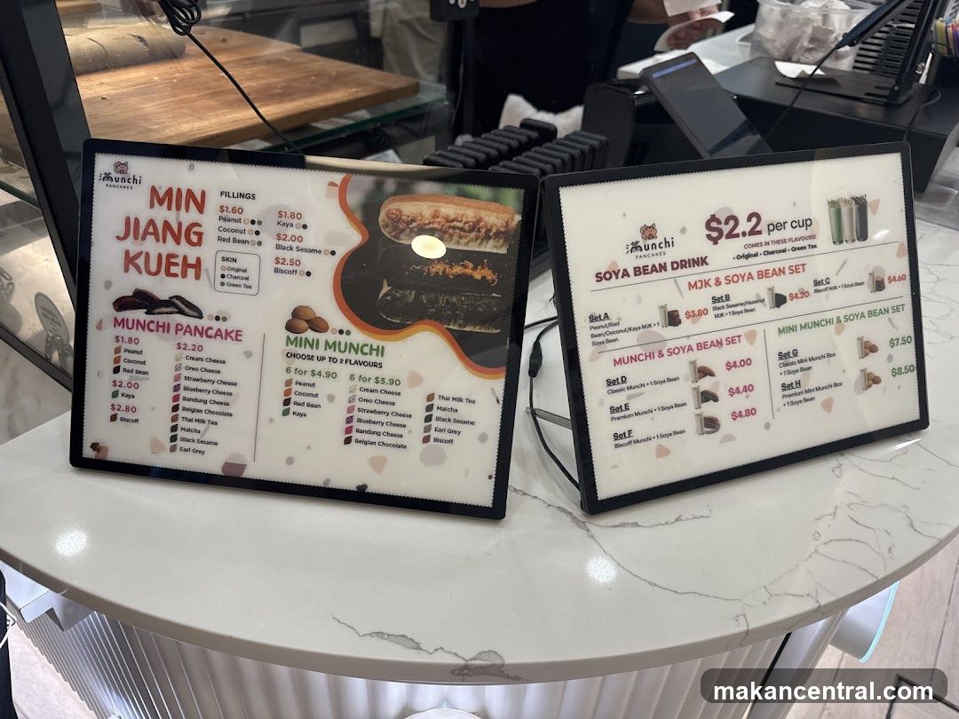 Munchi Pancakes Menu