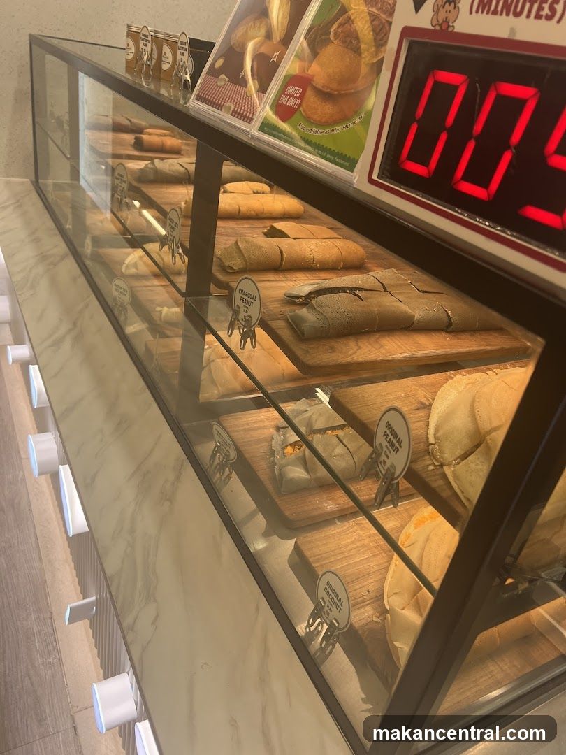 Display Case with Food Items