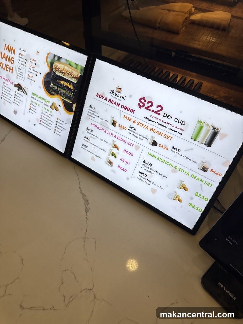 Munchi Pancakes Menu