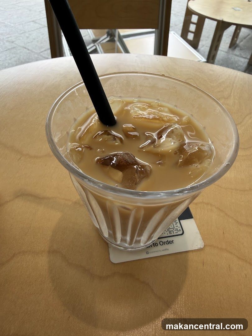 Iced Coffee with Straw