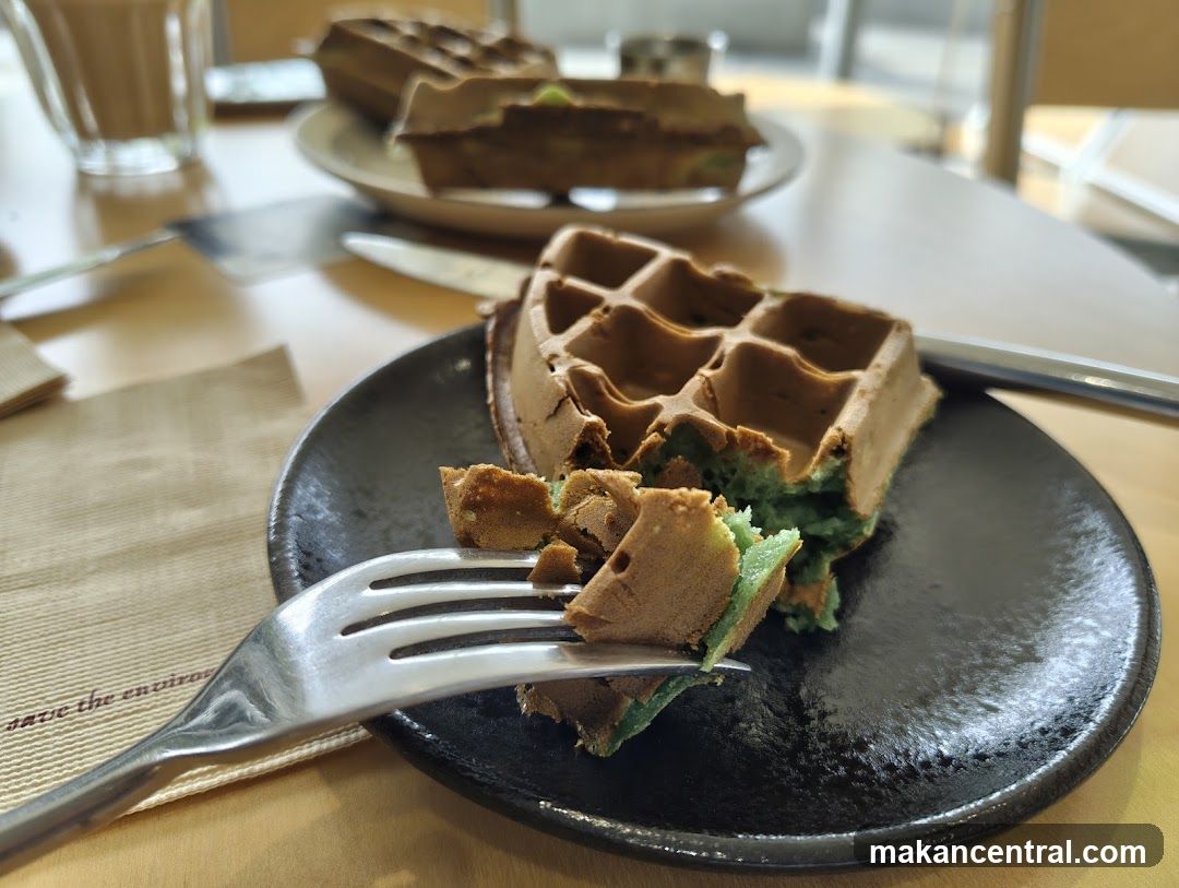 Waffles with Green Filling