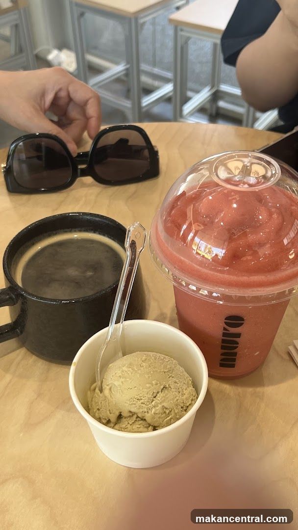 Coffee, Ice Cream, and Smoothie
