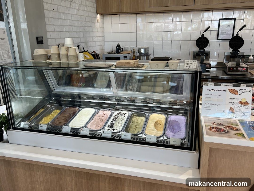 Ice Cream and Waffle Display