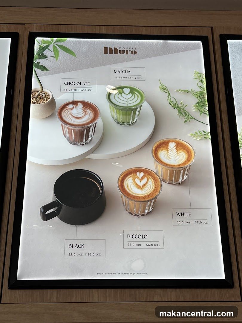 Moro Coffee Menu