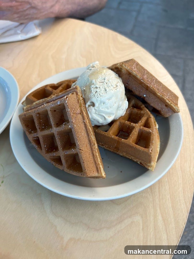 Waffles with Ice Cream