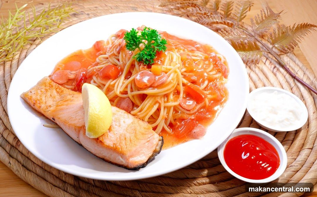 Salmon and Spaghetti