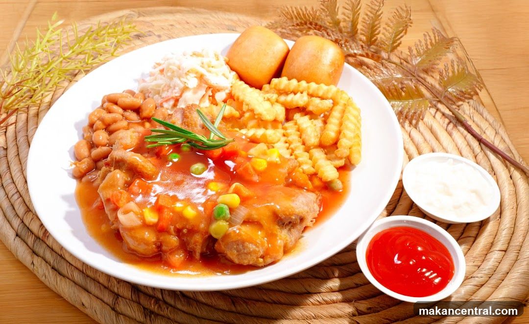 Chicken Chop with Sides