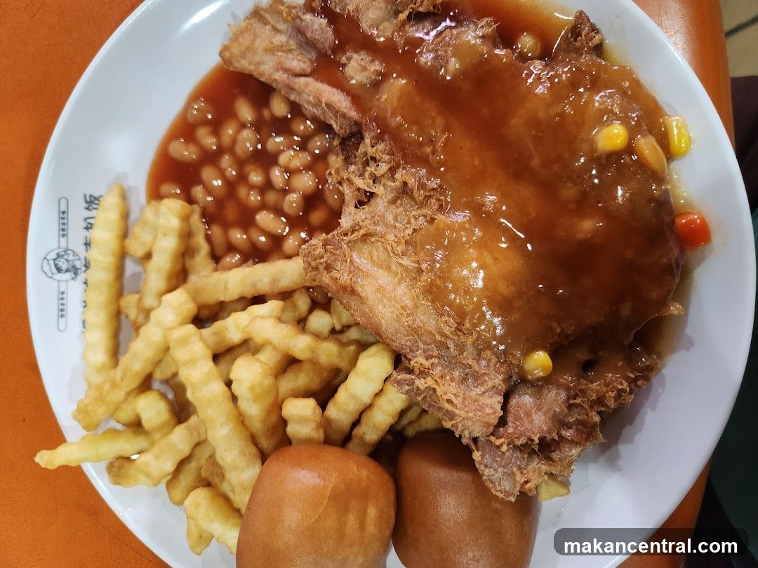 Fried Chicken Chop with Sides