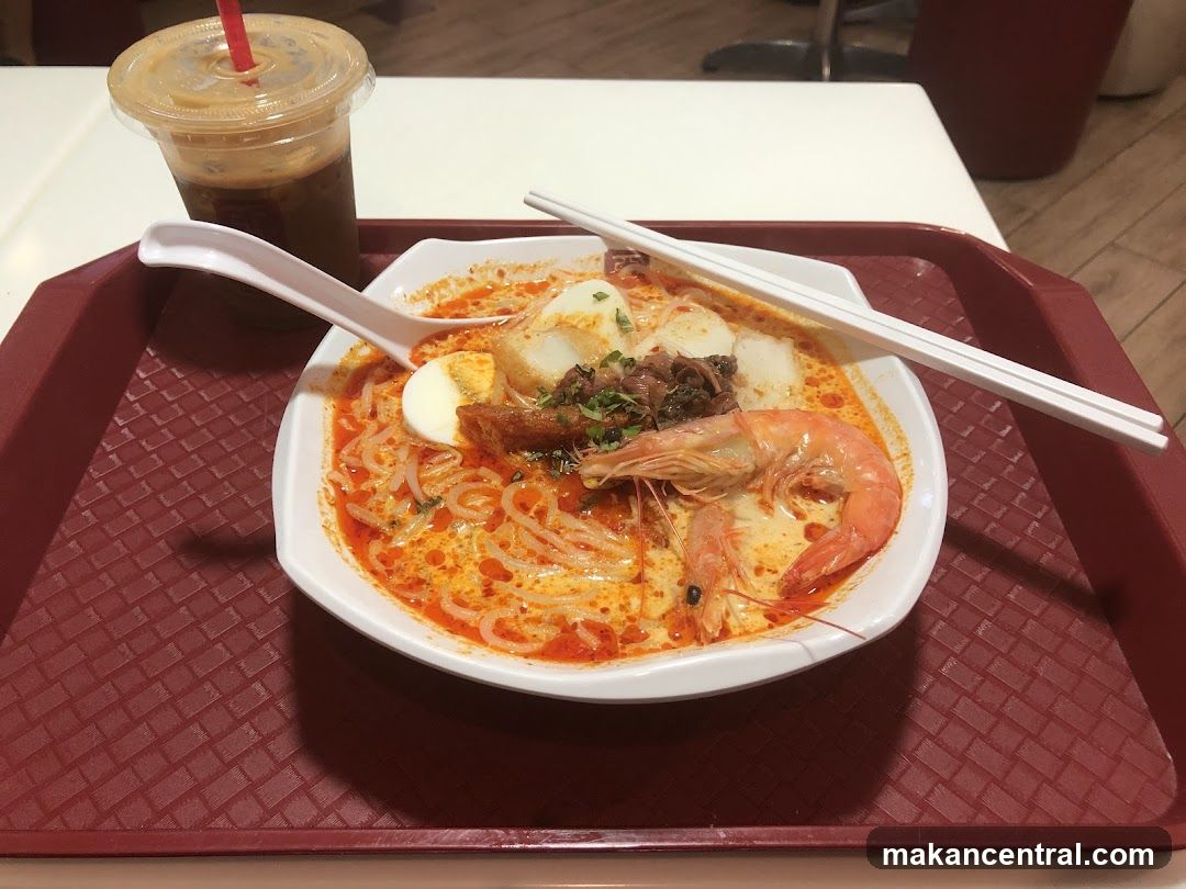Laksa with Iced Coffee
