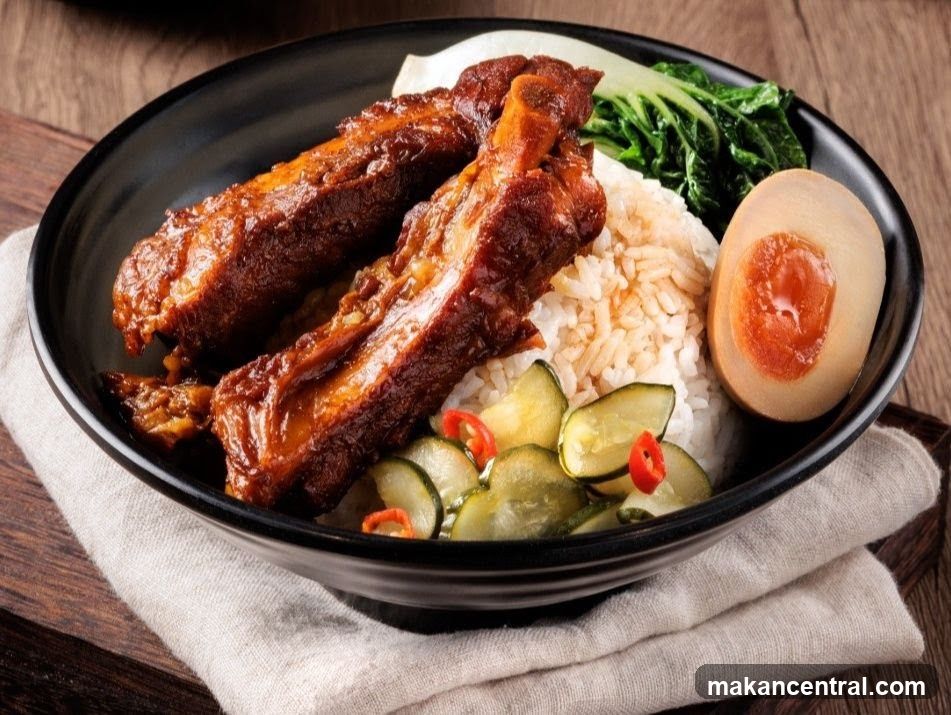 Braised Pork Ribs Rice Bowl