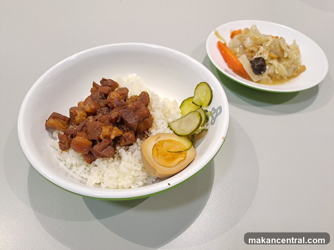 Braised Pork Rice with Side Dish