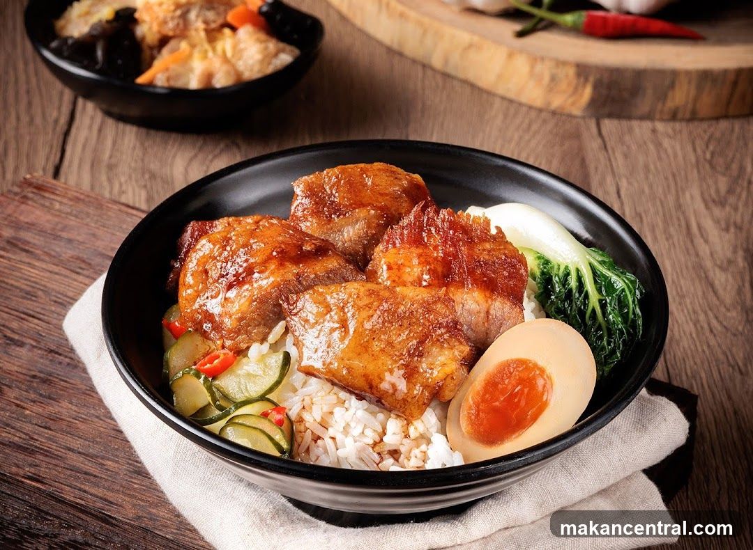 Braised Pork Belly Rice Bowl