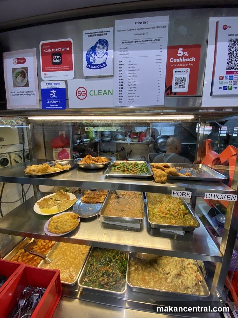 Cooked Food Stall Display