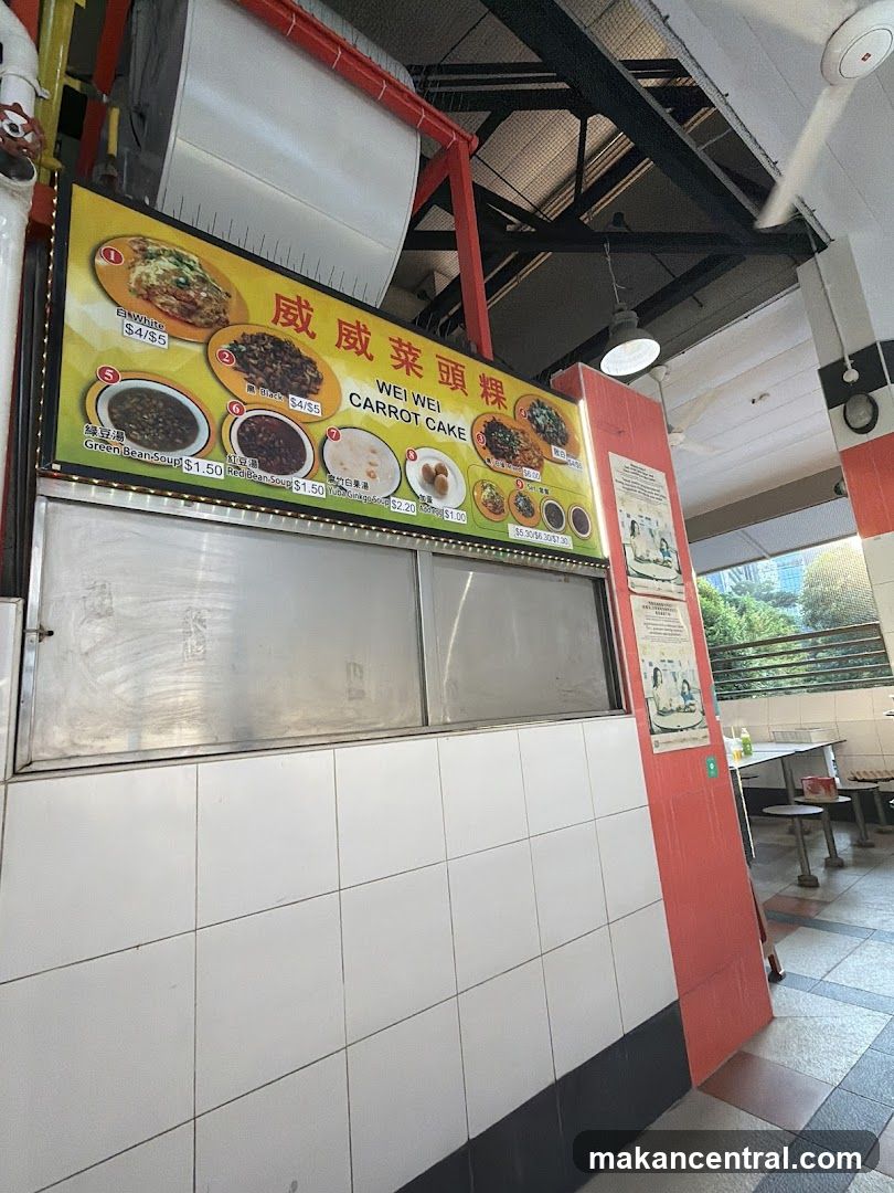 Wei Wei Carrot Cake Menu