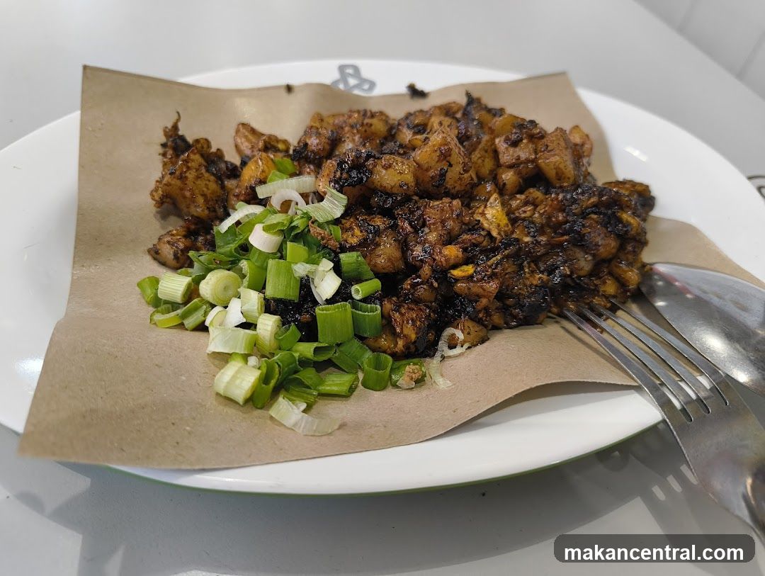Fried Carrot Cake with Scallions
