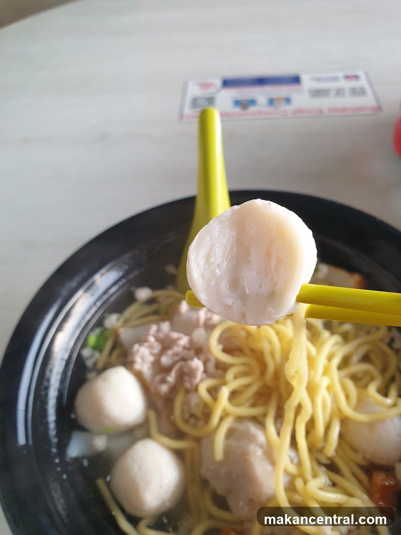 Noodle Dish with Fish Balls