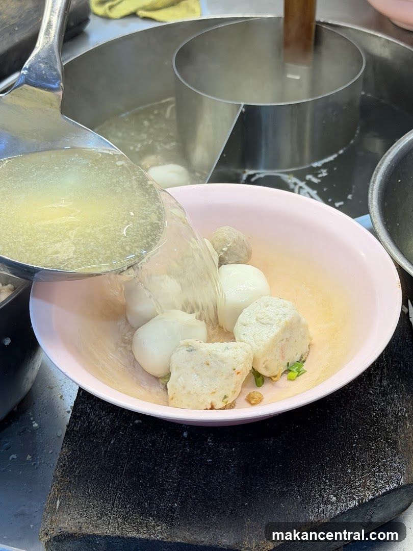 Fish Ball Soup Preparation
