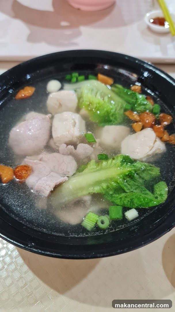 Bowl of Soup with Meat and Vegetables
